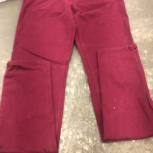 Maroon Hollister jeans